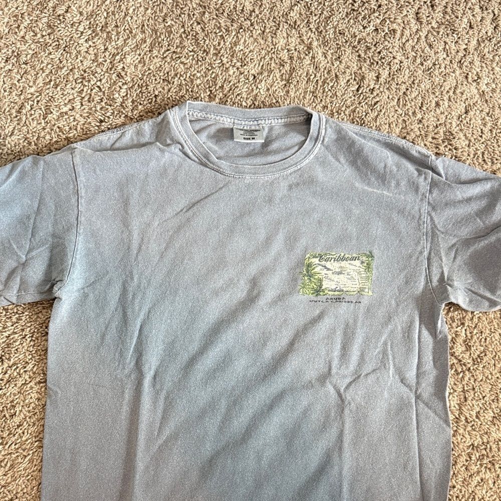 Blue Caribbean aruba Graphic Men's Shirt - Picture 2 of 3